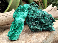 Natural Silky Malachite Specimens x 5 From Kasompe, Congo - Toprock Gemstones and Minerals 