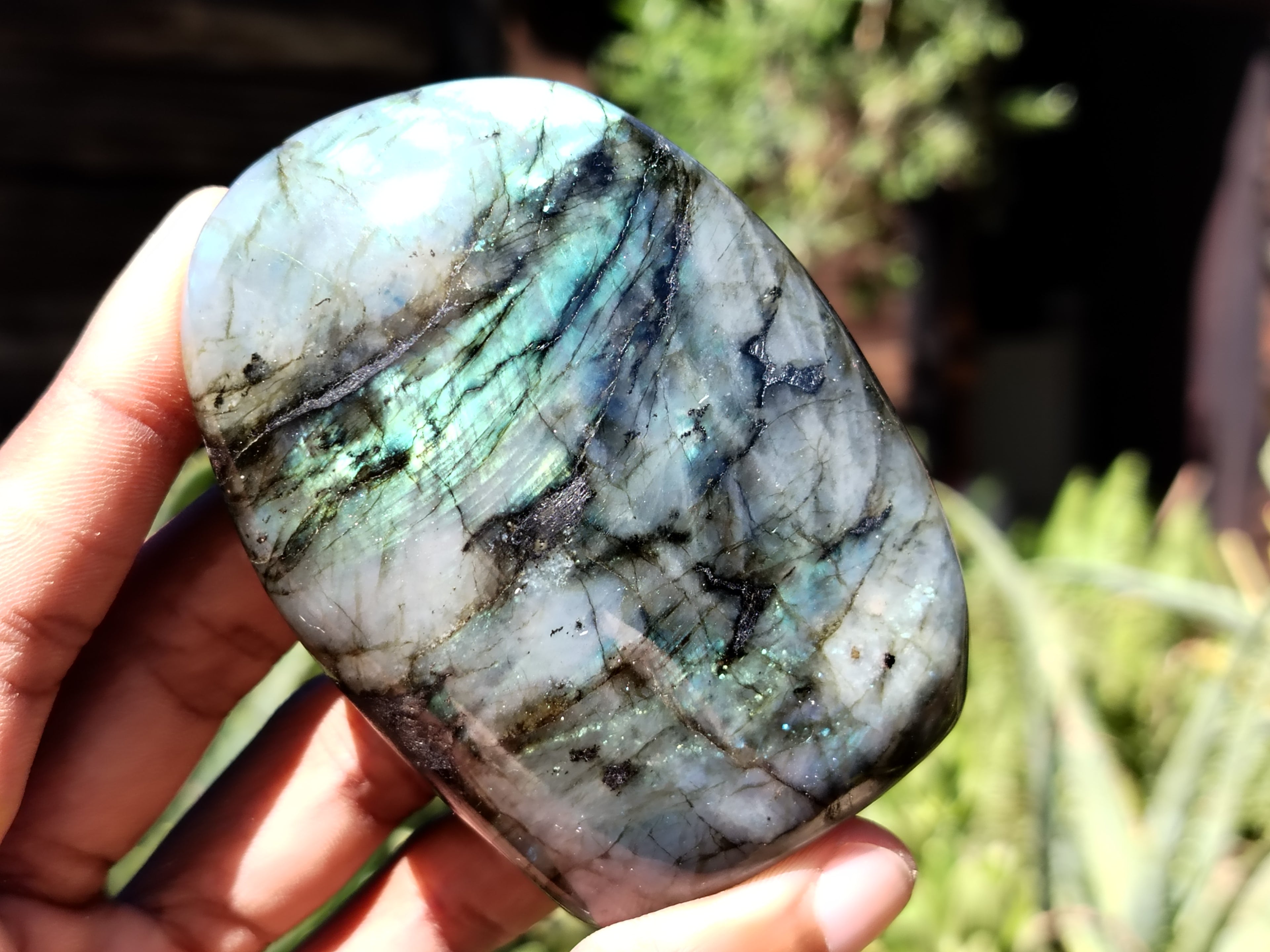 Polished Labradorite Standing Free Forms x 6 From Tulear, Madagascar - Toprock Gemstones and Minerals 