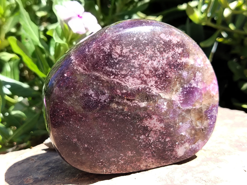 Polished Lepidolite Standing Free Forms x 2 From Zimbabwe - Toprock Gemstones and Minerals 