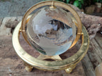 Polished Lead Glass World Globe - Sold Per Item - From China - Toprock Gemstones and Minerals 