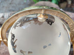 Polished Lead Glass World Globe - Sold Per Item - From China - Toprock Gemstones and Minerals 