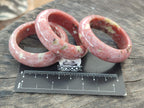 Polished Pink Feldspar Napkin Rings - Sold Per Item - From Australia - Toprock Gemstones and Minerals 