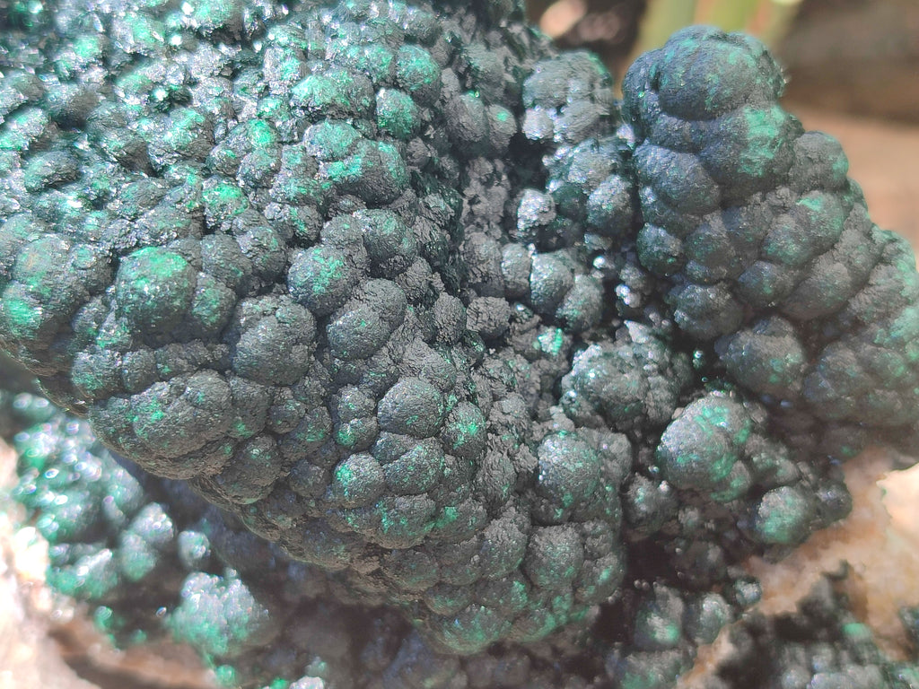 Natural Ball Malachite On Dolomite Matrix Specimen x 1 From Kambove, Congo - Toprock Gemstones and Minerals 