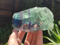 Polished On One Side Watermelon Fluorite x 6 From Uis, Namibia - Toprock Gemstones and Minerals 