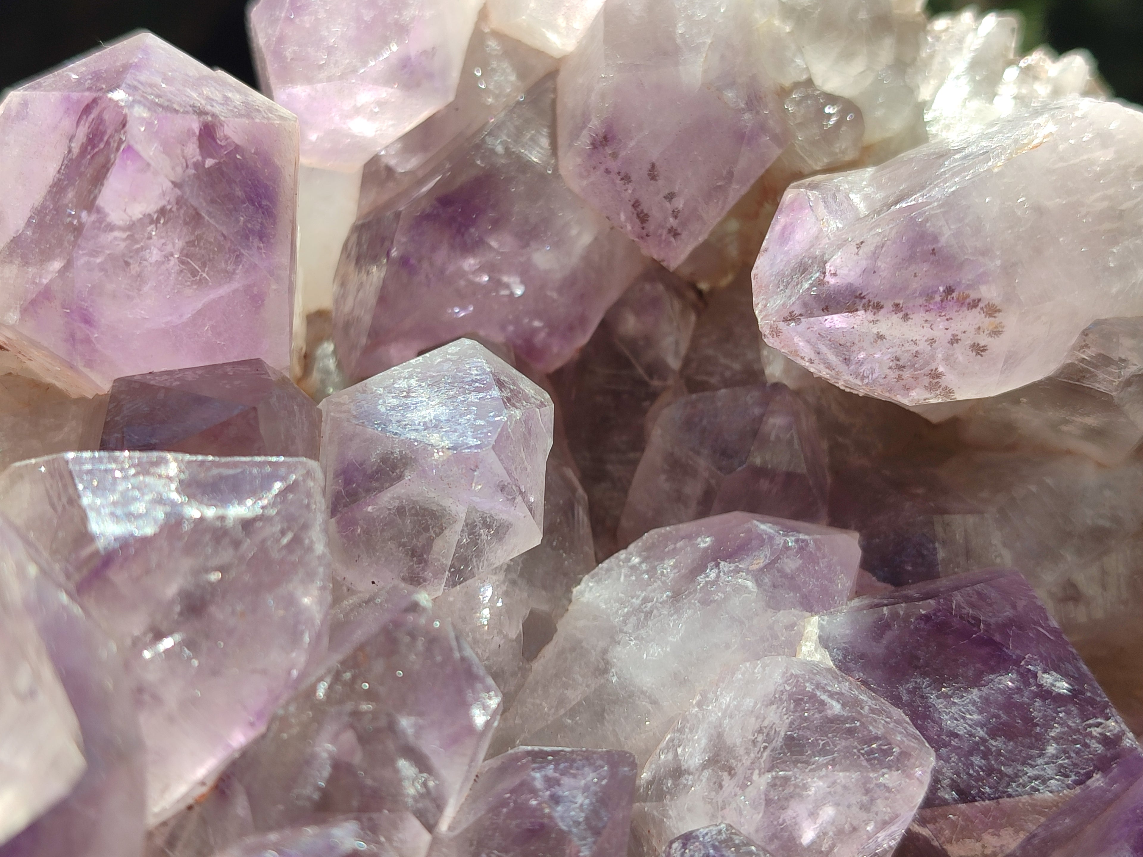 Natural Jacaranda Amethyst Quartz Clusters x 2 from Mumbwa, Zambia - Toprock Gemstones and Minerals 