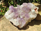 Natural Jacaranda Amethyst Quartz Clusters x 2 from Mumbwa, Zambia - Toprock Gemstones and Minerals 