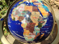 Polished Mixed Gemstone World Globe -Sold Per Item- From China