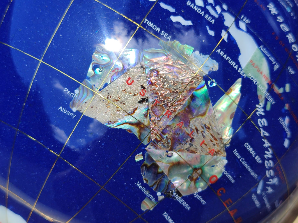 Polished Mixed Gemstone World Globe -Sold Per Item- From China - Toprock Gemstones and Minerals 