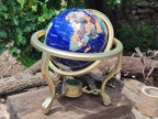 Polished Mixed Gemstone World Globe -Sold Per Item- From China - Toprock Gemstones and Minerals 