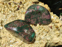 Polished Ruby Corundum In Chrome Verdite Free Forms x 12 From Zimbabwe - Toprock Gemstones and Minerals 