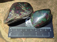 Polished Ruby Corundum In Chrome Verdite Free Forms x 12 From Zimbabwe - Toprock Gemstones and Minerals 
