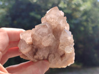 Natural Smokey Phantom Quartz Clusters x 2 From Luena, Congo - Toprock Gemstones and Minerals 