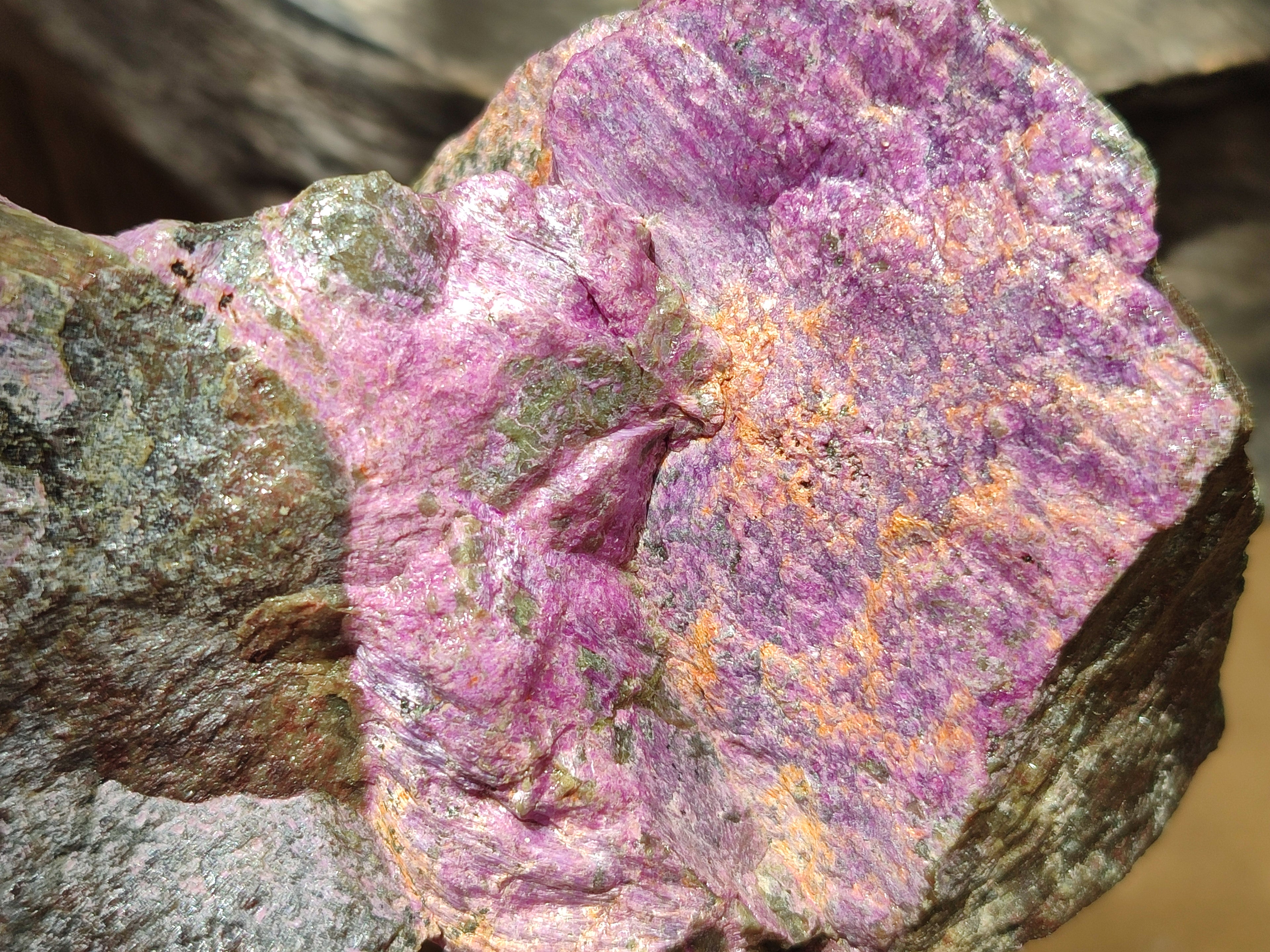 Natural Stichtite Cobbed Specimens x 4 From Barberton, South Africa - Toprock Gemstones and Minerals 