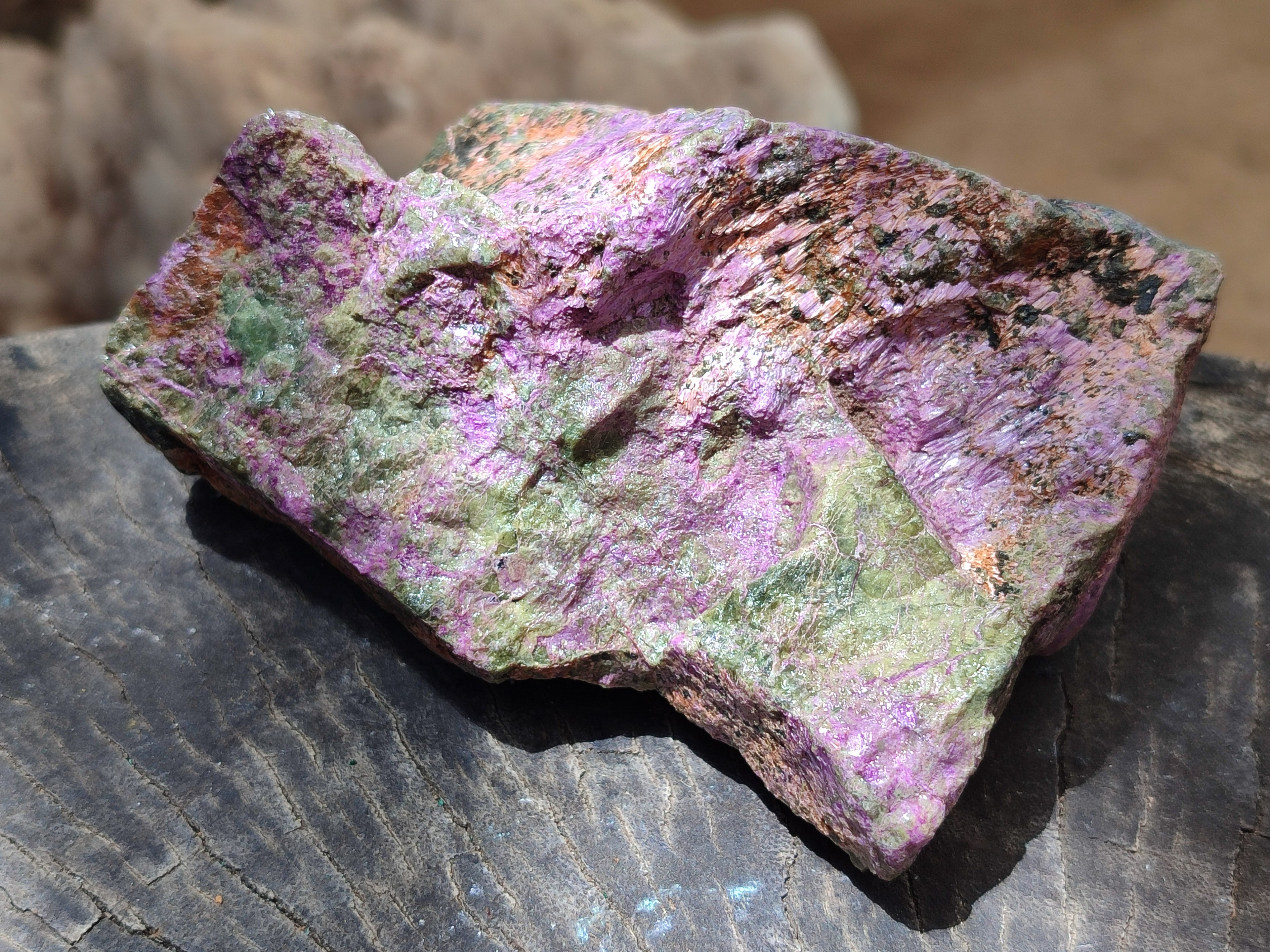 Natural Stichtite Cobbed Specimens x 4 From Barberton, South Africa - Toprock Gemstones and Minerals 