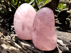 Polished Rose Quartz Standing Free Forms x 4 From Madagascar - Toprock Gemstones and Minerals 