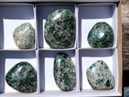 Polished Rare Emerald Mica In Matrix Free Forms x 6 From Mutoko, Zimbabwe - Toprock Gemstones and Minerals 