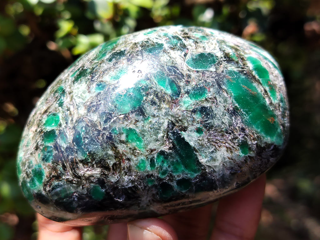 Polished Rare Emerald Mica In Matrix Free Forms x 6 From Mutoko, Zimbabwe - Toprock Gemstones and Minerals 