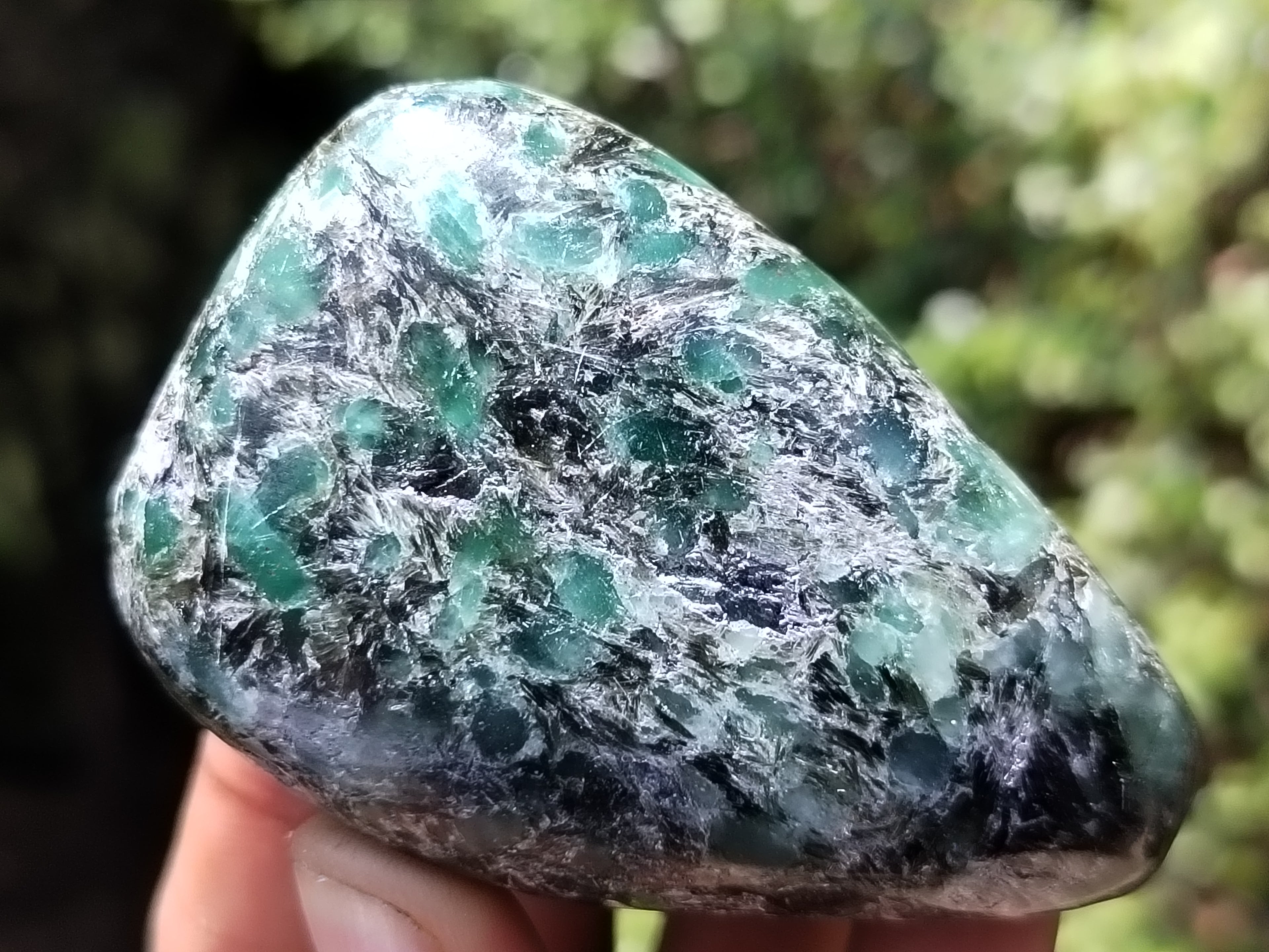Polished Rare Emerald Mica In Matrix Free Forms x 12 From Mutoko, Zimbabwe - Toprock Gemstones and Minerals 