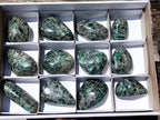 Polished Rare Emerald Mica In Matrix Free Forms x 12 From Mutoko, Zimbabwe - Toprock Gemstones and Minerals 