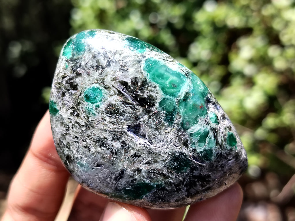 Polished Rare Emerald Mica In Matrix Free Forms x 12 From Mutoko, Zimbabwe - Toprock Gemstones and Minerals 