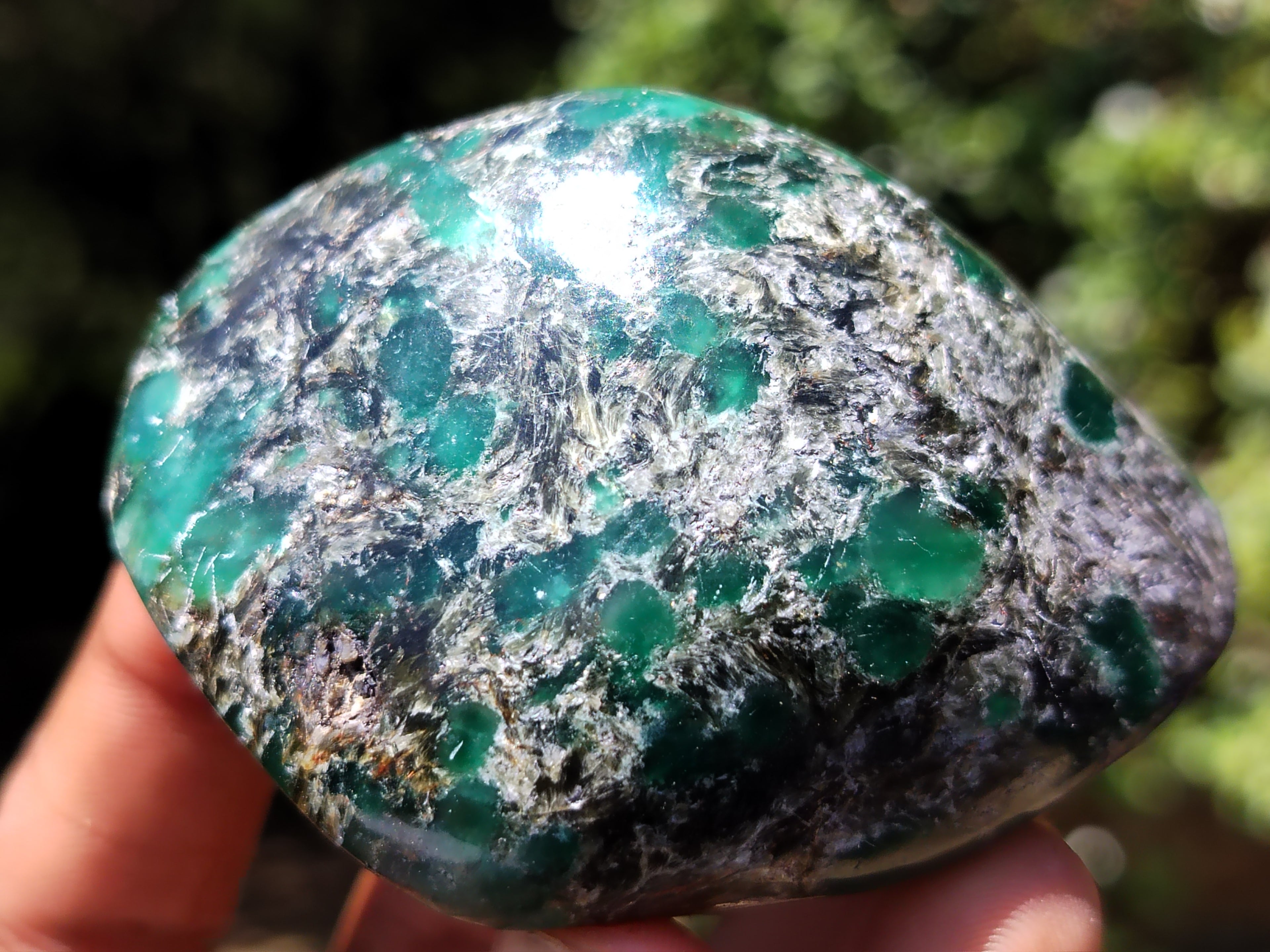 Polished Rare Emerald Mica In Matrix Free Forms x 12 From Mutoko, Zimbabwe - Toprock Gemstones and Minerals 