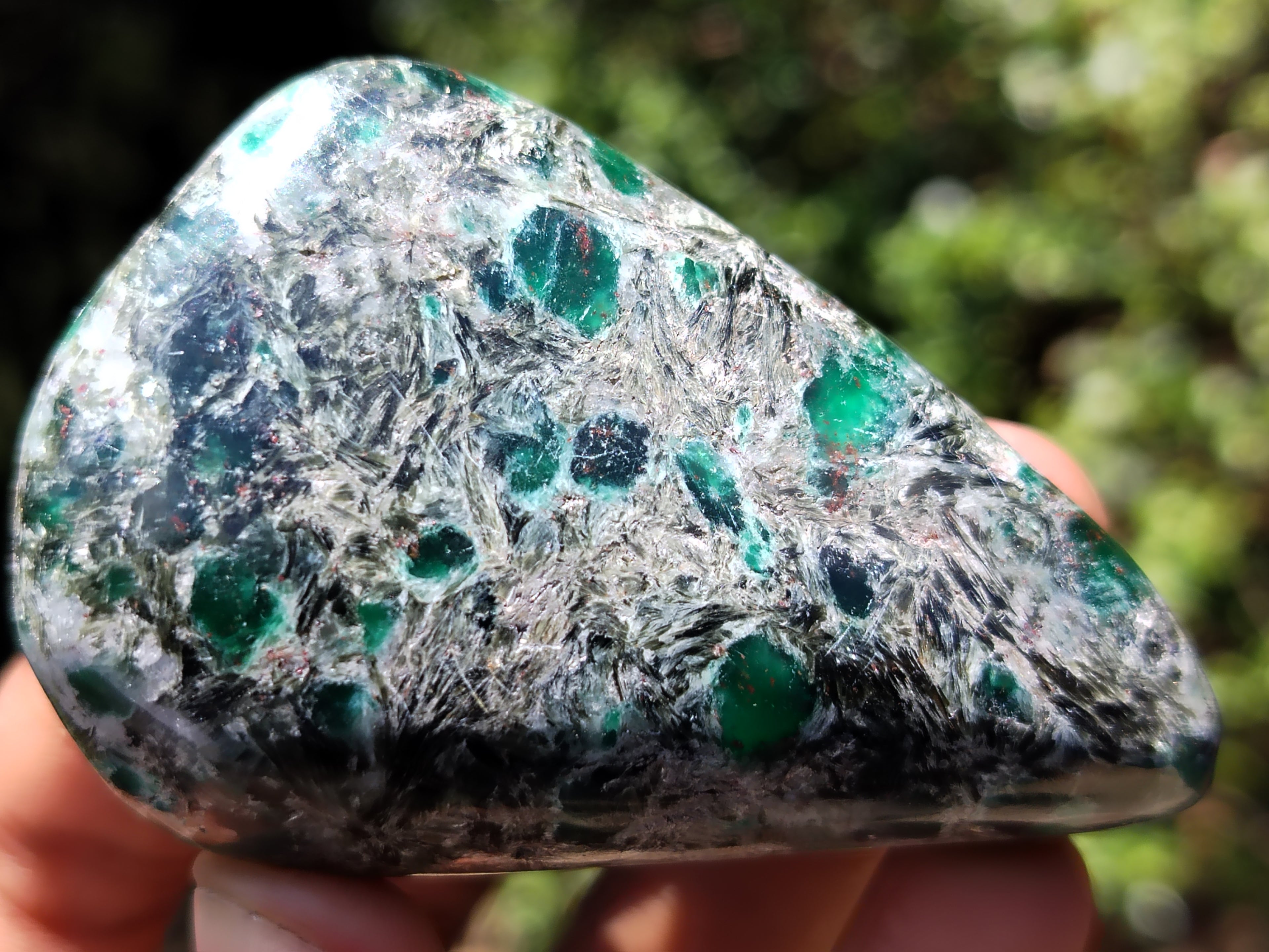 Polished Rare Emerald Mica In Matrix Free Forms x 12 From Mutoko, Zimbabwe - Toprock Gemstones and Minerals 