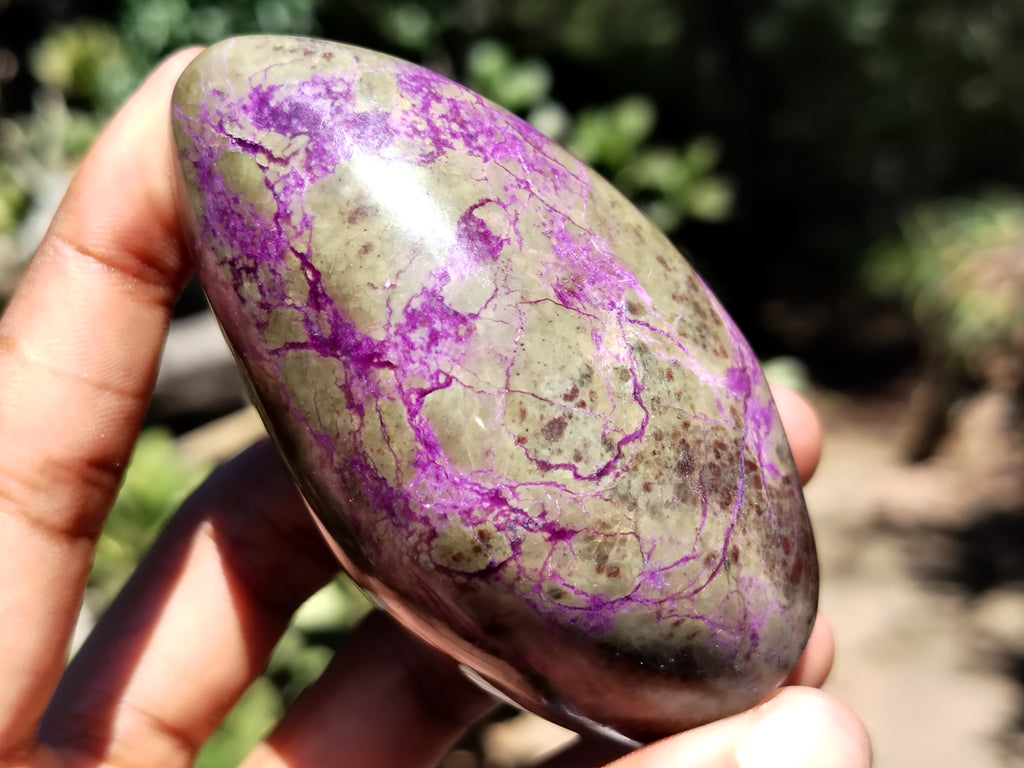 Polished Stichtite Standing Free Forms x 6 From Barberton, South Africa - Toprock Gemstones and Minerals 