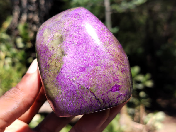 Polished Stichtite Standing Free Forms x 6 From Barberton, South Africa - Toprock Gemstones and Minerals 
