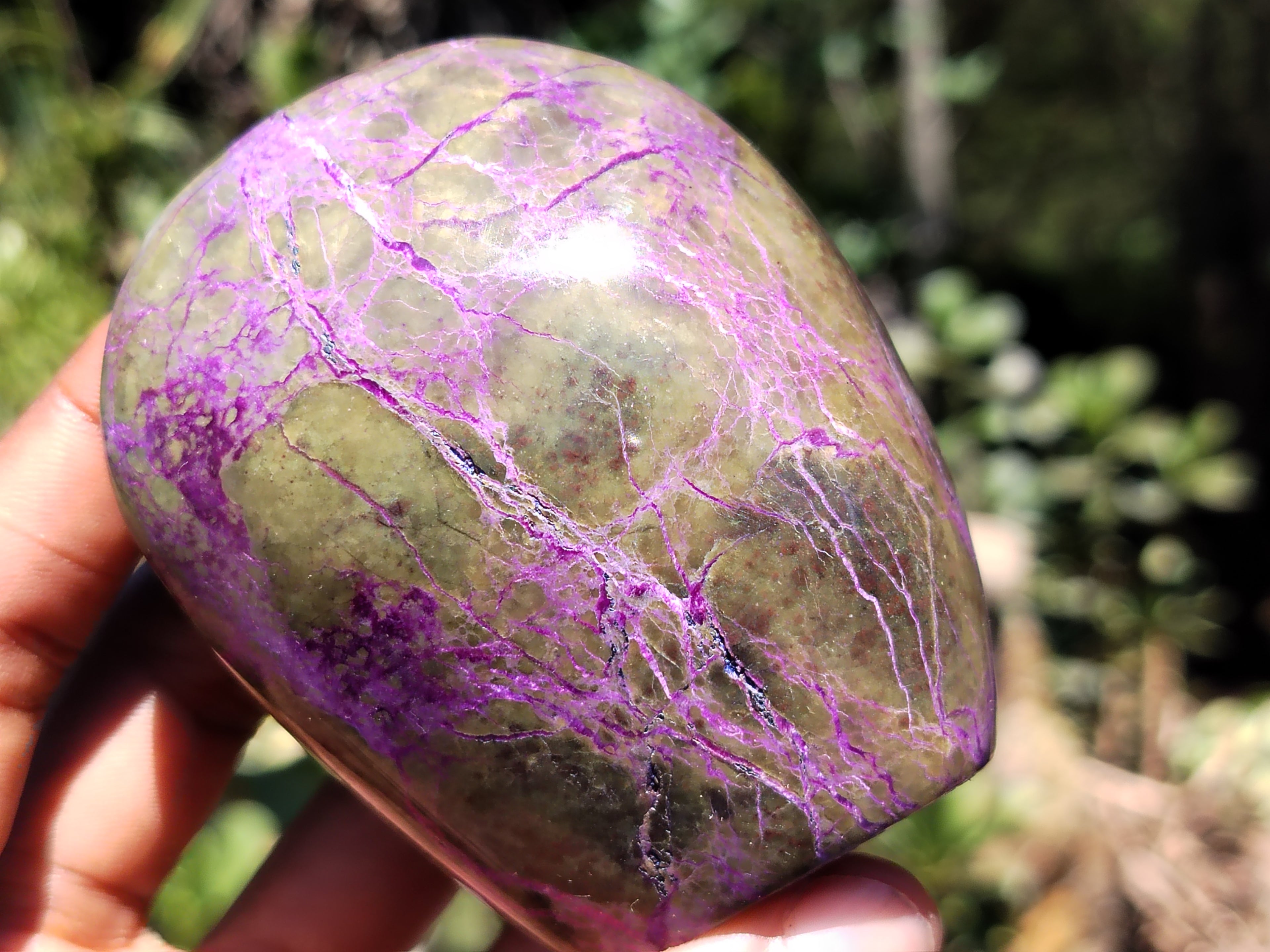 Polished Stichtite Standing Free Forms x 6 From Barberton, South Africa - Toprock Gemstones and Minerals 