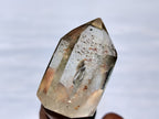 Polished Clear Quartz Crystals with Rainbow Veils x 12 From Madagascar - Toprock Gemstones and Minerals 