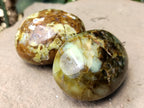 Polished Green Opal Palm Stones x 12 From Madagascar - Toprock Gemstones and Minerals 