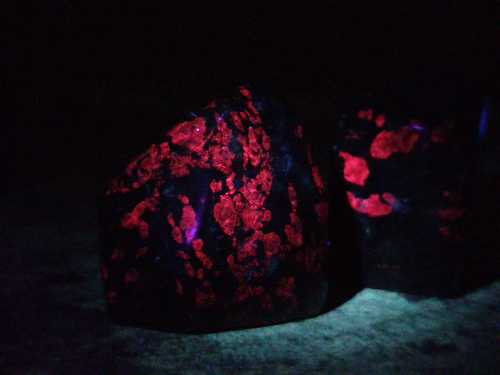 Polished Ruby Corundum In Chrome Verdite Standing Free Forms x 3 From Zimbabwe - Toprock Gemstones and Minerals 