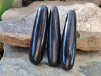 Polished Black Basalt Massage Wands x 12 From Madagascar - Toprock Gemstones and Minerals 