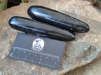 Polished Black Basalt Massage Wands x 12 From Madagascar - Toprock Gemstones and Minerals 