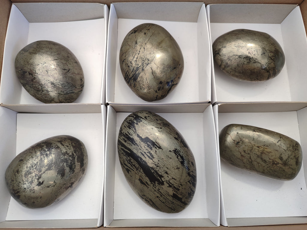 Polished Pharaoh Stone Free Forms x 6 From Zimbabwe - Toprock Gemstones and Minerals 
