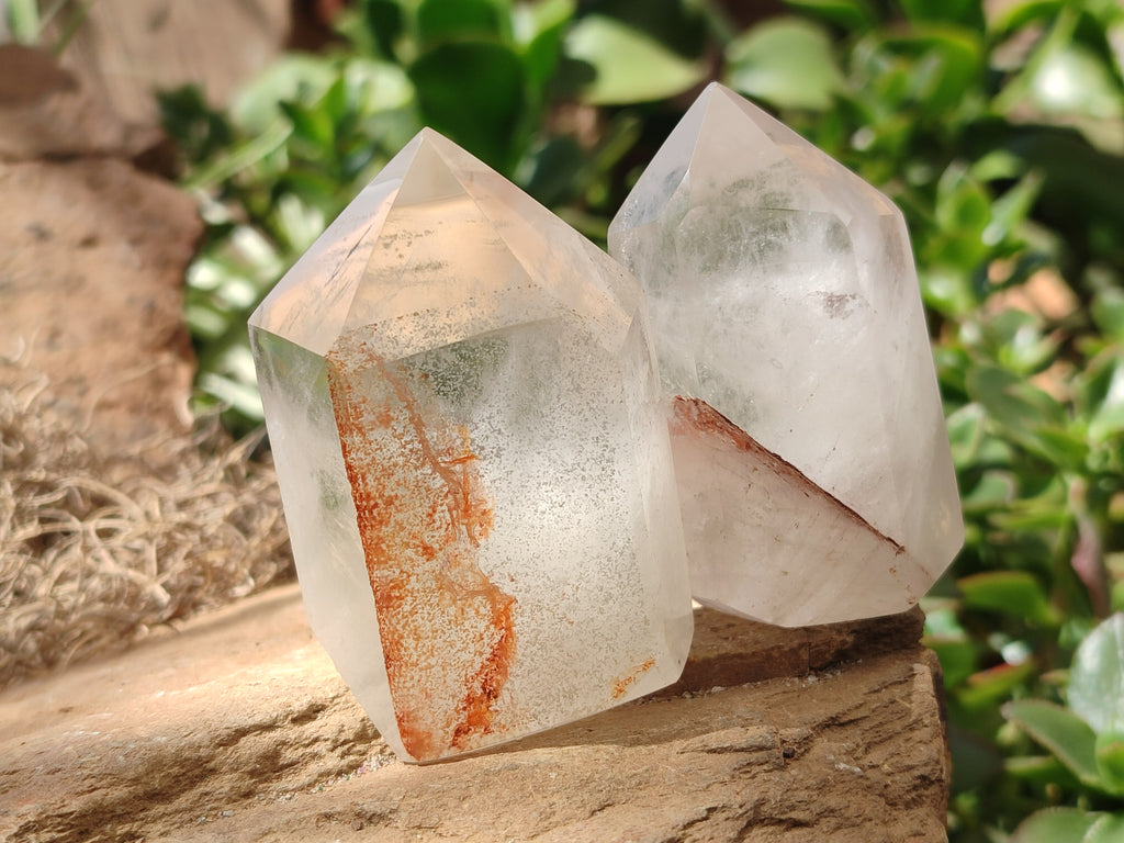 Polished Clear Quartz Crystals x 12 From Madagascar - Toprock Gemstones and Minerals 