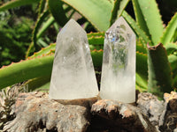 Polished Clear Quartz Crystals x 12 From Madagascar - Toprock Gemstones and Minerals 
