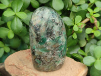 Polished Rare Emerald Mica In Matrix Standing Free Forms x 6 From Mutoko, Zimbabwe - Toprock Gemstones and Minerals 