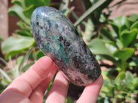 Polished Rare Emerald Mica In Matrix Standing Free Forms x 6 From Mutoko, Zimbabwe - Toprock Gemstones and Minerals 