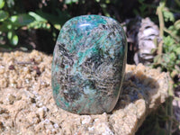 Polished Rare Emerald Mica In Matrix Standing Free Forms x 6 From Mutoko, Zimbabwe - Toprock Gemstones and Minerals 