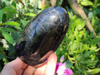 Polished Black Tourmaline Standing Free Forms x 2 From Madagascar - Toprock Gemstones and Minerals 