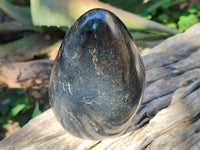 Polished Black Tourmaline Standing Free Forms x 2 From Madagascar - Toprock Gemstones and Minerals 