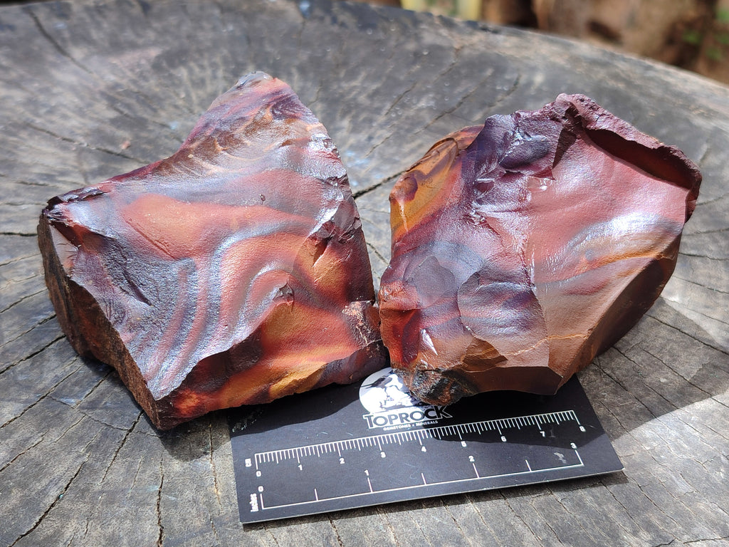 Natural Nguni Jasper Cobbed Specimens x 6 From Prieska, South Africa - Toprock Gemstones and Minerals 
