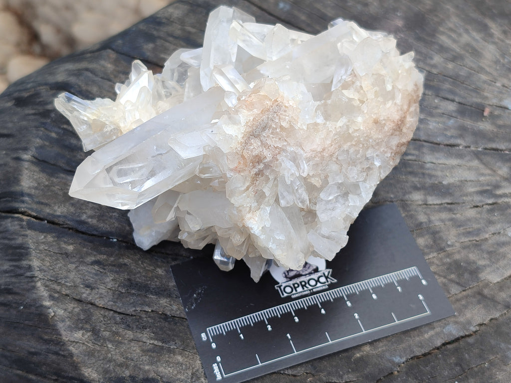 Natural Quartz Clusters x 2 From Madagascar - Toprock Gemstones and Minerals 