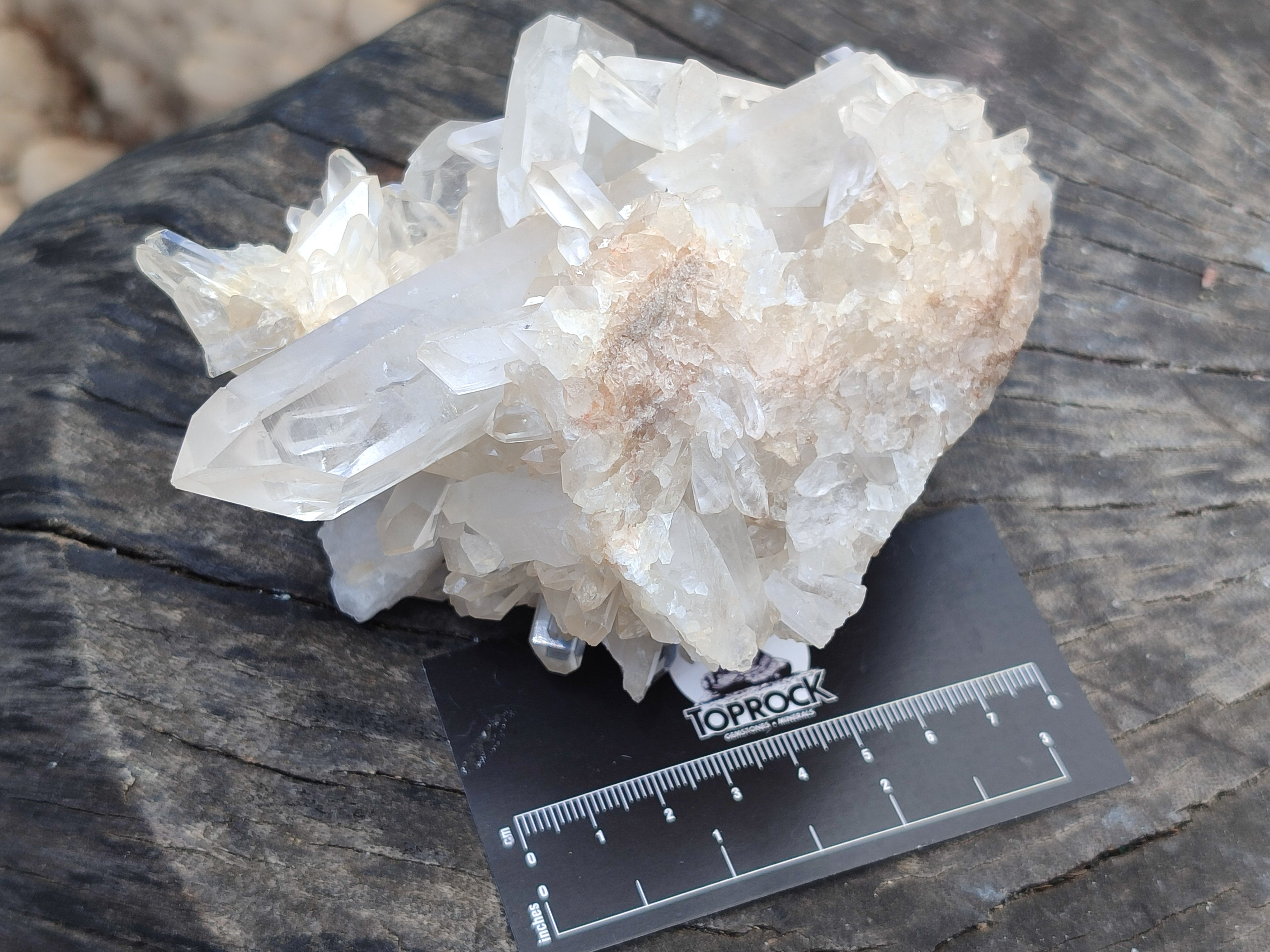 Natural Quartz Clusters x 2 From Madagascar - Toprock Gemstones and Minerals 