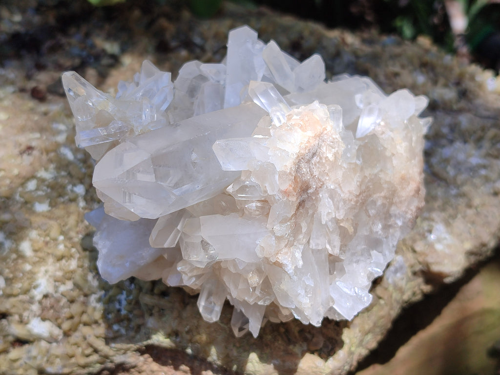 Natural Quartz Clusters x 2 From Madagascar - Toprock Gemstones and Minerals 