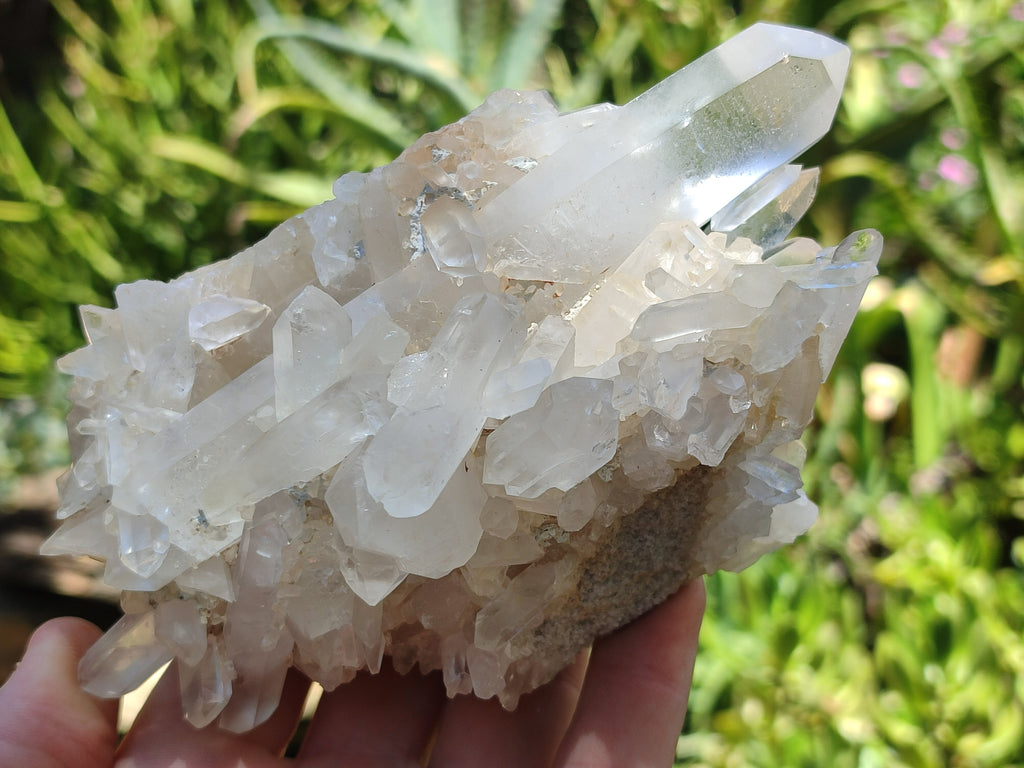 Natural Quartz Clusters x 2 From Madagascar - Toprock Gemstones and Minerals 