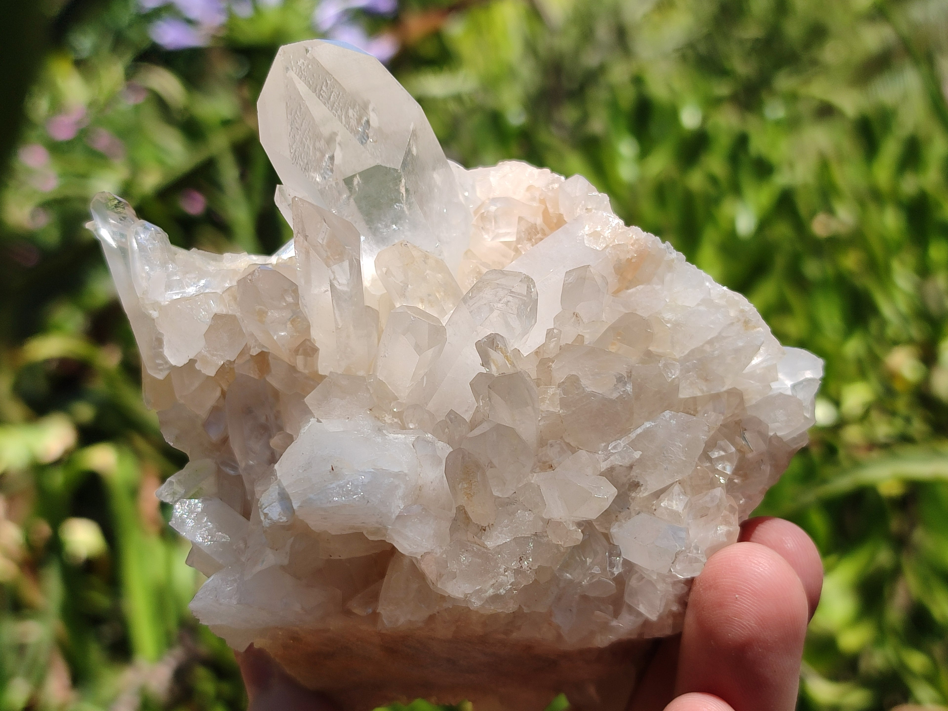 Natural Quartz Clusters x 2 From Madagascar - Toprock Gemstones and Minerals 