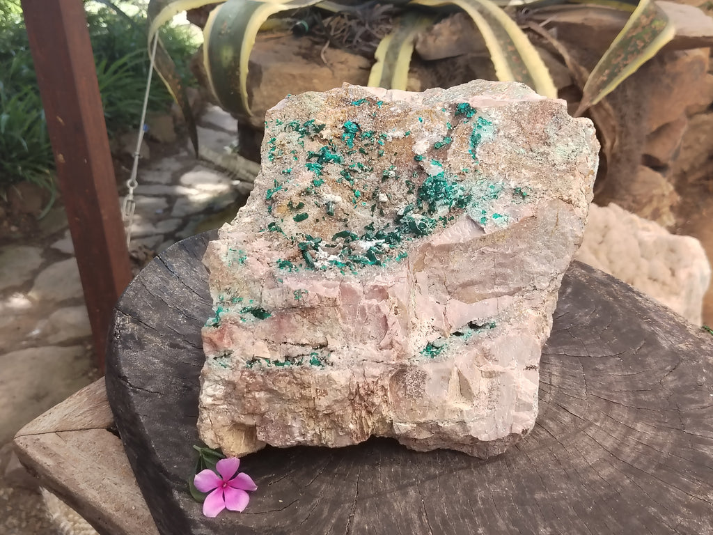 Natural Dioptase Matrix Specimen x 1 From Namibia - Toprock Gemstones and Minerals 
