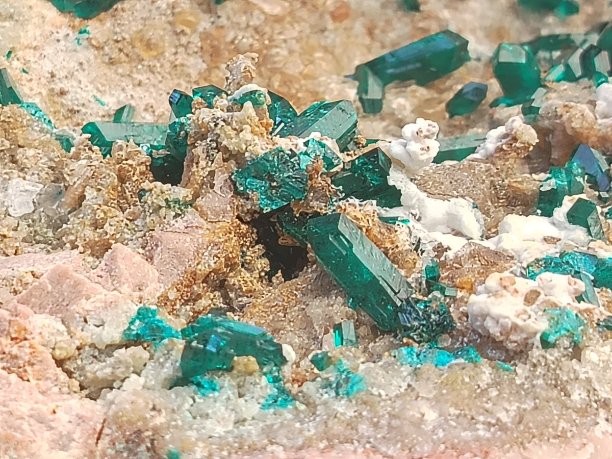 Natural Dioptase Matrix Specimen x 1 From Namibia - Toprock Gemstones and Minerals 